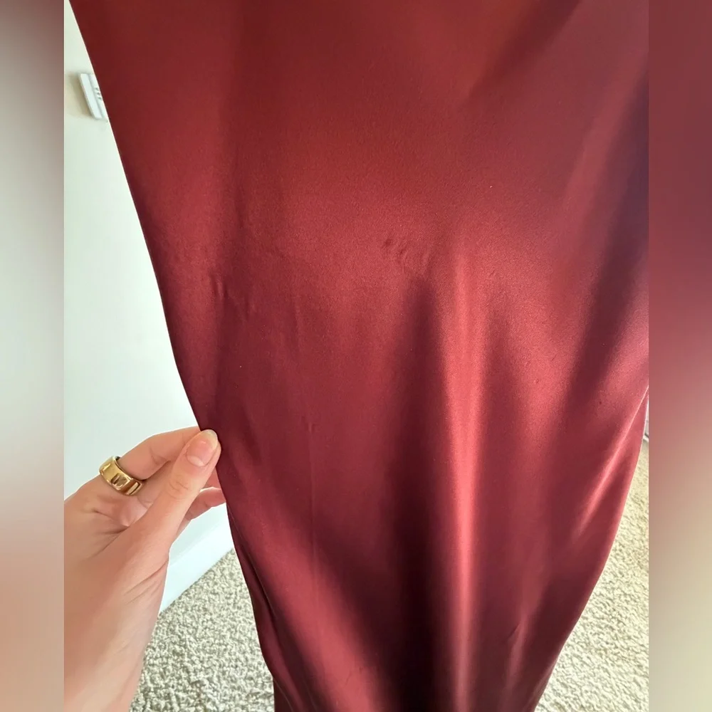 Reformation Silk Neva Dress in Romance, *light flaws* - Picture 7 of 11